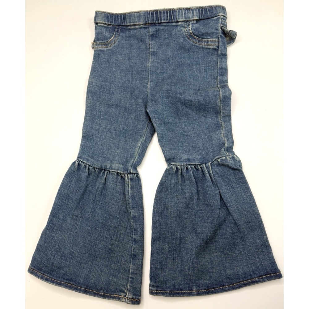 Wrangler® Baby Girls Medium Wash Pull On Jeans Size 24 Months 2T NWT